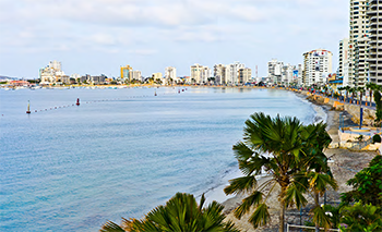 Pacific coast beach towm